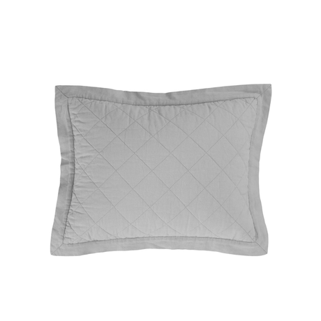 Cool Gray Comfort Quilted Pillow