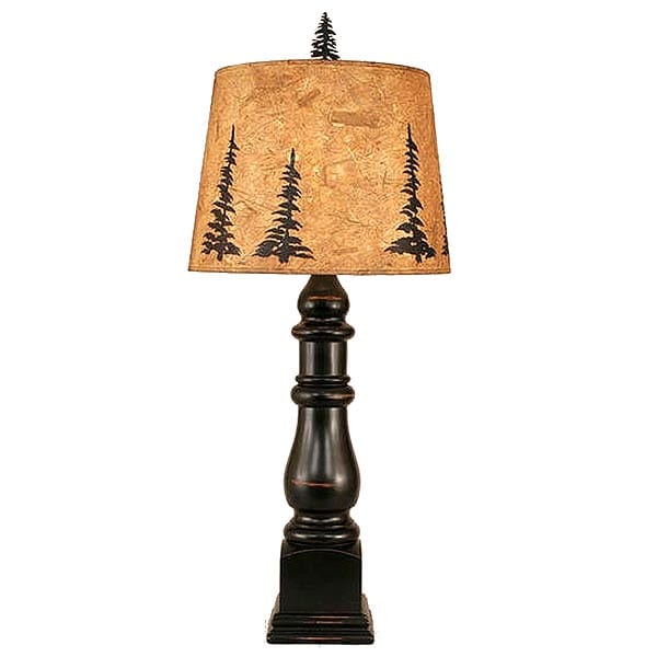 Country Squire Pine Tree Table Lamp