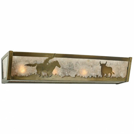 Cowboy and Steer Vanity Light