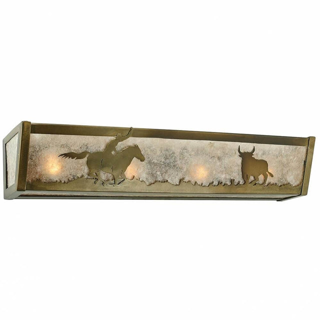 Cowboy and Steer Vanity Light