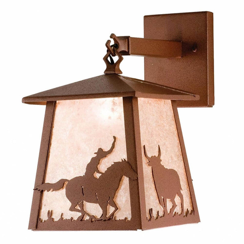 Cowboy & Steers Wall Sconce