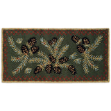Diamond Pine Hooked Wool Rug