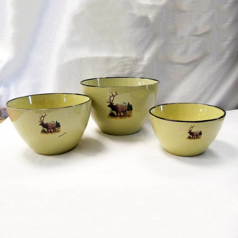 Elk Meadow 3PC Serving/Mixing Bowl Set