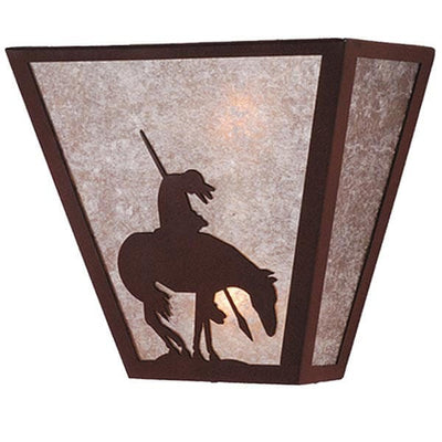 End Of Trail Wall Sconce - Silver