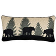 Forest Trail Bear Scene Pillow