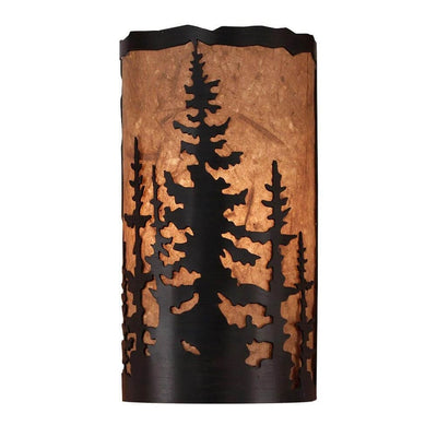 Frontier Woodland Scene Wall Sconce