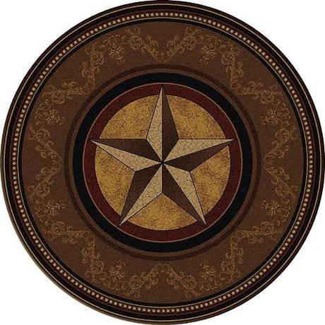 Gilded Star 8' Round Rug