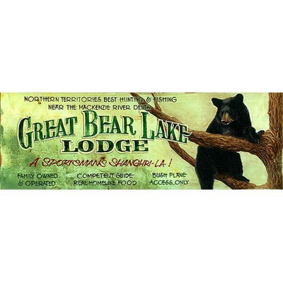 Great Bear Lake Lodge Customizable Vintage Sign