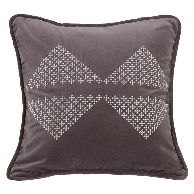 Grey Lodge Diamond Pillow
