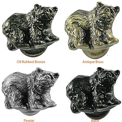 Grizzly Bear Cabinet Knob