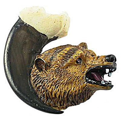 Grizzly Bear on Claw Cabinet Knob