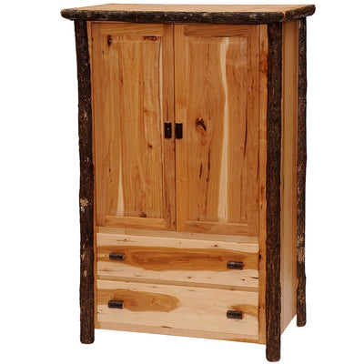 Hickory 2 Drawer Wardrobe