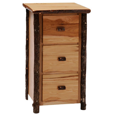 Hickory 3 Drawer File Cabinet