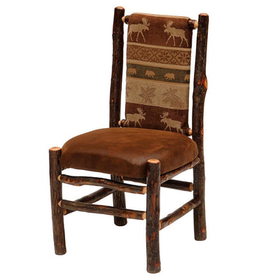 Hickory Upholstered Back Side Chair