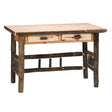 Hickory Writing Desk with 2 Drawers