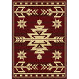 Kaibab Red Southwestern Area Rug
