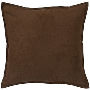 Lakeshore Chocolate Suede Euro Sham