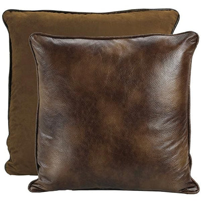 Faux Leather Reversable Euro Sham