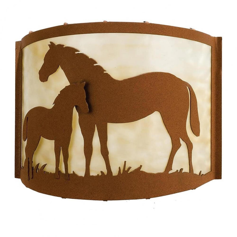 Mare and Foal Wall Sconce