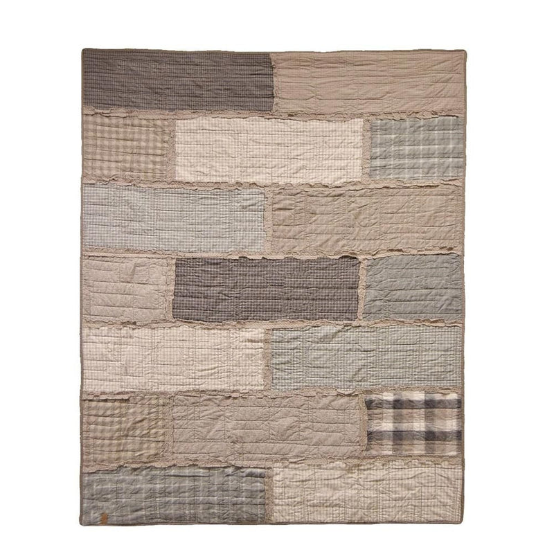 Misty Cobblestone Quilted Throw