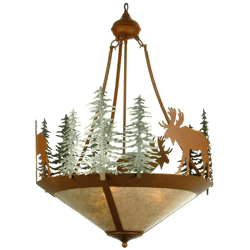 Moose And Pines Inverted Chandelier