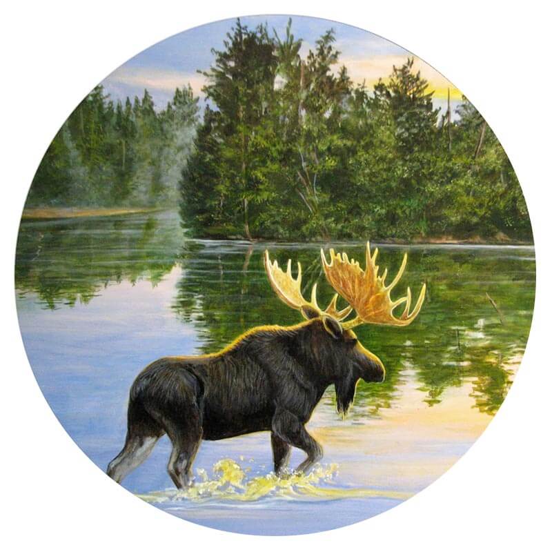Moose Crossing Lazy Susan