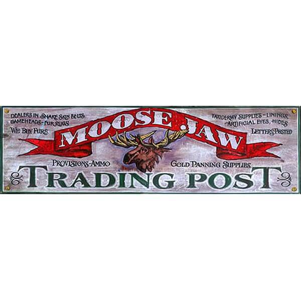 Moose Jaw Trading Post Customizable Vintage Sign