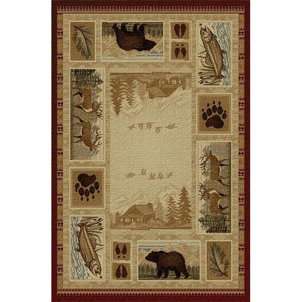 Mountain Cabin Lodge Area Rug