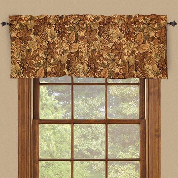 Pine Cone & Acorns Valance