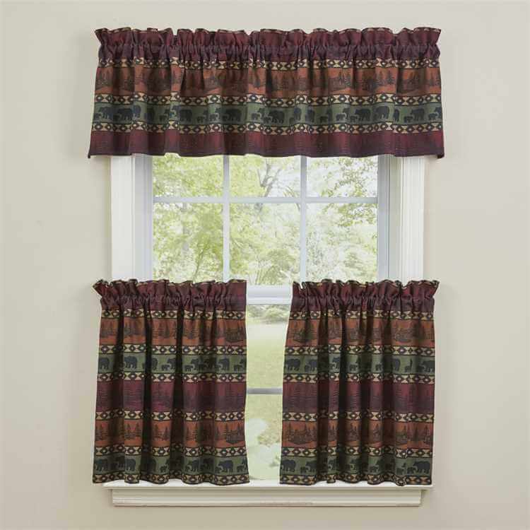 Pine Forest Bears Valance & Tiers