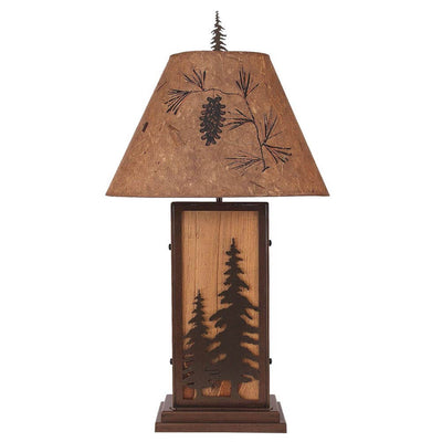 Pine Forest Lodge Table Lamp