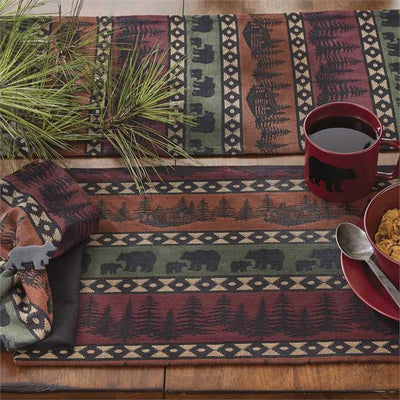 Pine Forest Bears Patch Placemats