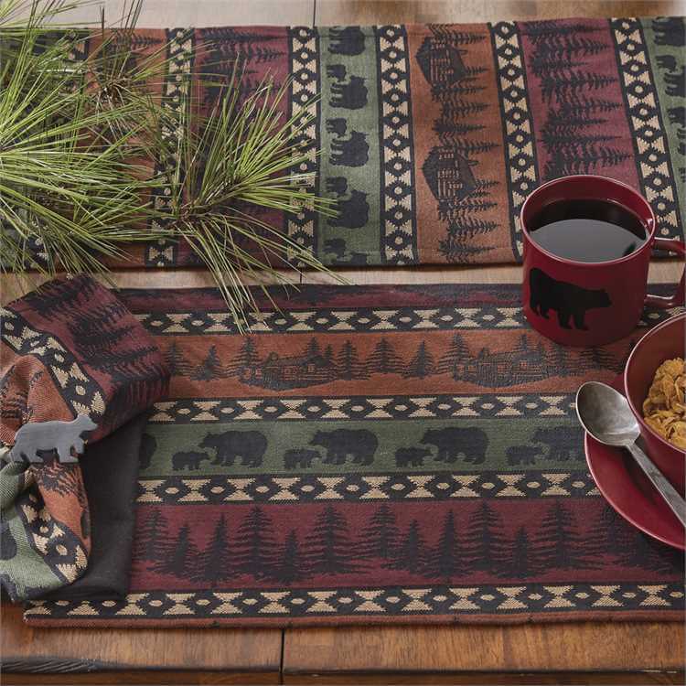 Pine Forest Bears Patch Table Runner