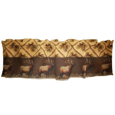 Pinecone Elk Valance