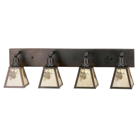 Pinecone Valley 4 Light Vanity Fixture