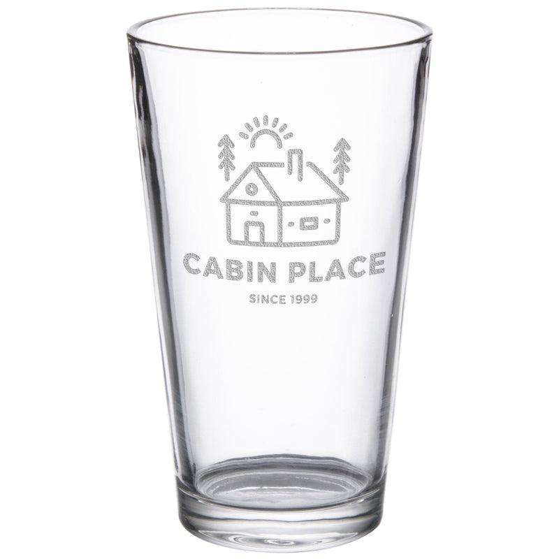 Cabin Place 16 oz. Etched Beverage Glass Sets