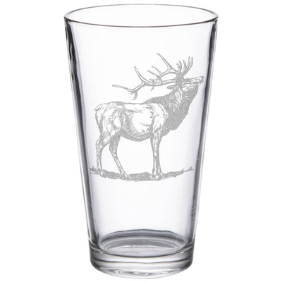 Elk 16 oz. Etched Beverage Glass Sets