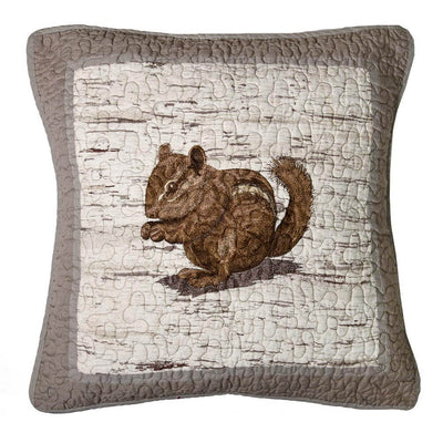 Quilted Chipmunk Pillow