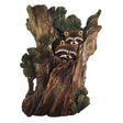 Raccoon Den Hand Carved Wall Art