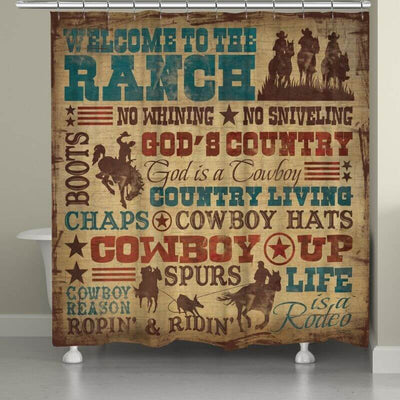 Ranch Living Shower Curtain