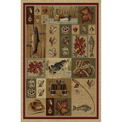Rather Be Fishing Area Rug
