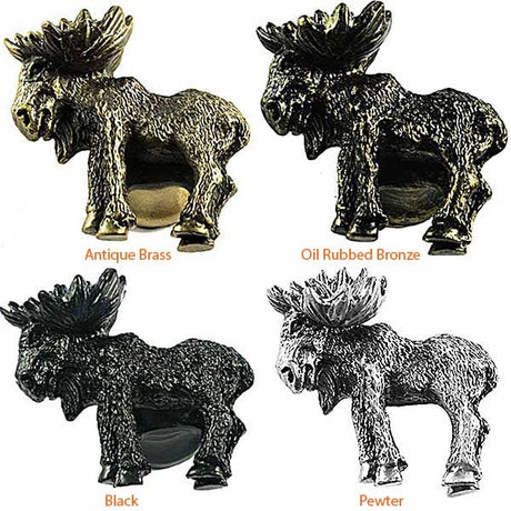 Realistic Moose Cabinet Knob
