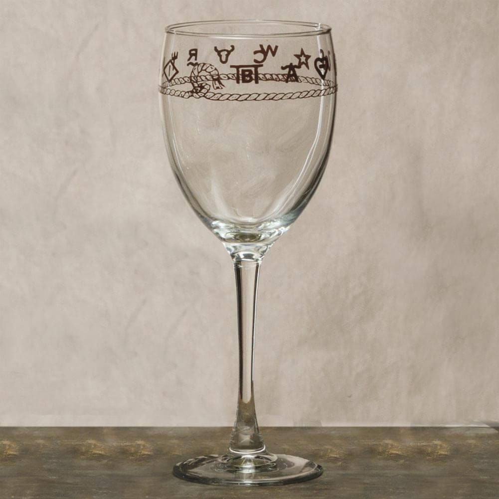 Rope and Brands Wine Glass