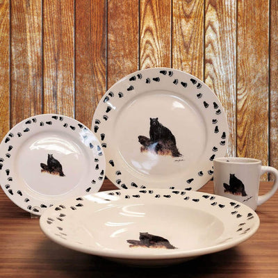 Rustic Elegance Series - Landscape Bear Dinnerware Set