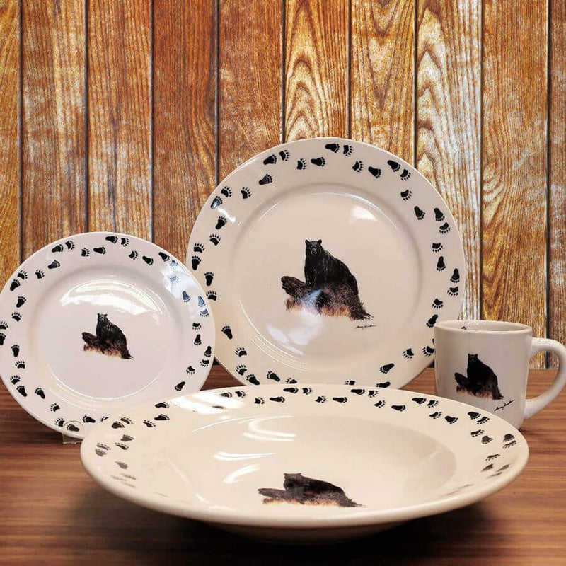 Rustic Elegance Series - Landscape Bear Dinnerware Set