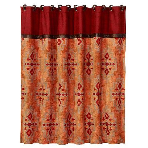 Saliz Mountain Sunset Shower Curtain