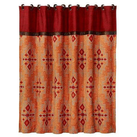 Saliz Mountain Sunset Shower Curtain