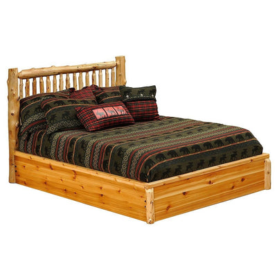 Small Spindle Platform Bed