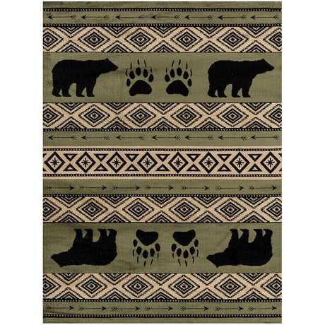 Sedona Green Bear Area Rug