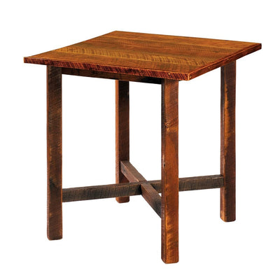 Square Barnwood Pub Table with Artisan Top